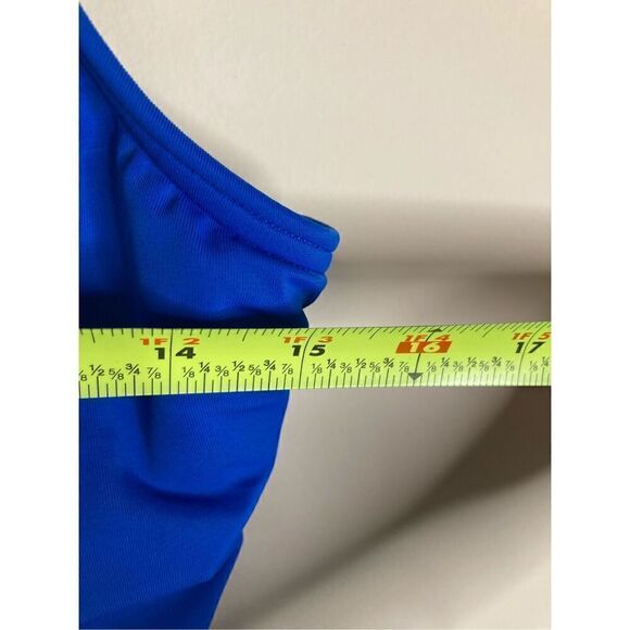 Lands’ End Womens 12 One Piece Swimwear Blue Swim - Picture 3 of 6